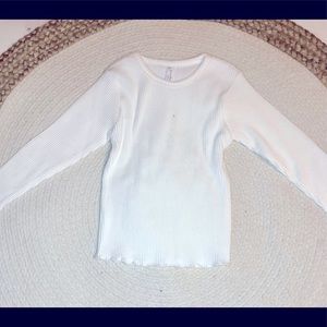🛍Girls White Long Sleeve Blouse